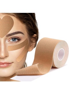 Face Tape for Wrinkles Overnight Wrinkle Patches Face Lift Tape Neck Tape Facial Tape Kinesiology Tape for Face Forehead Frown 11 Lines Eye Smile Line Mouth Lip  Customer Cut 5cm Wide
