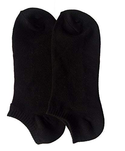 FOOTPRINTS Cotton Bamboo Low ankle socks- Unisex- Pack of 6 Pairs - black - Image 2
