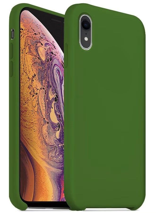 CATANES غطاء سيليكون متميز لجهاز آيفون XR - حماية ناعمة، رفيعة ومضادة للصدمات باللون الأخضر - Image 1