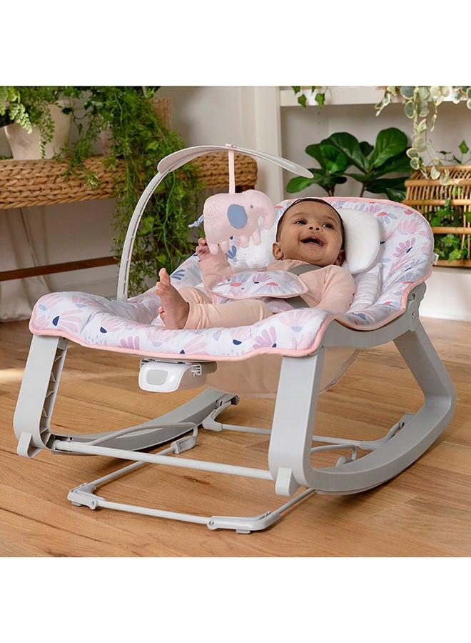 ingenuity Keep Cozy 3In1 Grow With Me Bounce And Rock Seat - Pink - Image 5