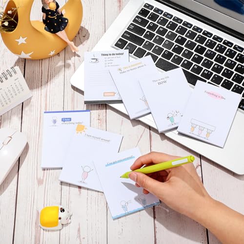 Pajean Funny Notepads with Sayings Sticky Funny Office Supplies to Do List Sarcastic Work Assorted Notepad for Workers, 12 Designs, 3 x 3.93 Inch(Minimalist Style) - Image 5