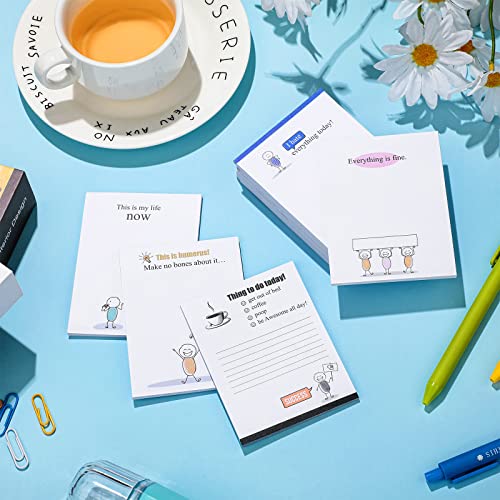 Pajean Funny Notepads with Sayings Sticky Funny Office Supplies to Do List Sarcastic Work Assorted Notepad for Workers, 12 Designs, 3 x 3.93 Inch(Minimalist Style) - Image 4
