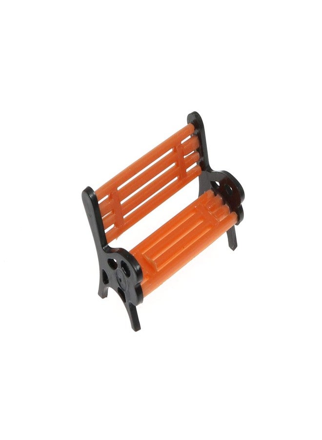 Maxmoral 10PCS Model Train Platform Park Street Seat Bench Chairs Park Bench Model for Model Train Landscape Railway - Image 3
