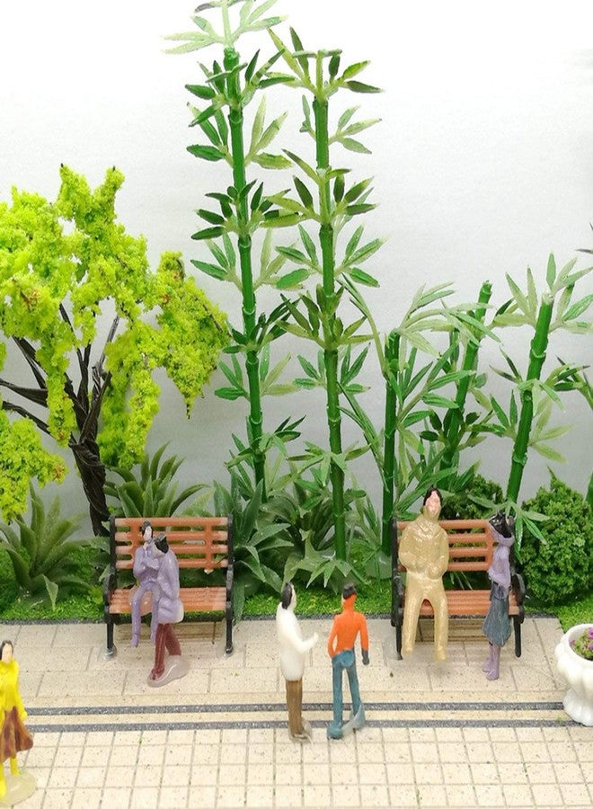 Maxmoral 10PCS Model Train Platform Park Street Seat Bench Chairs Park Bench Model for Model Train Landscape Railway - Image 4