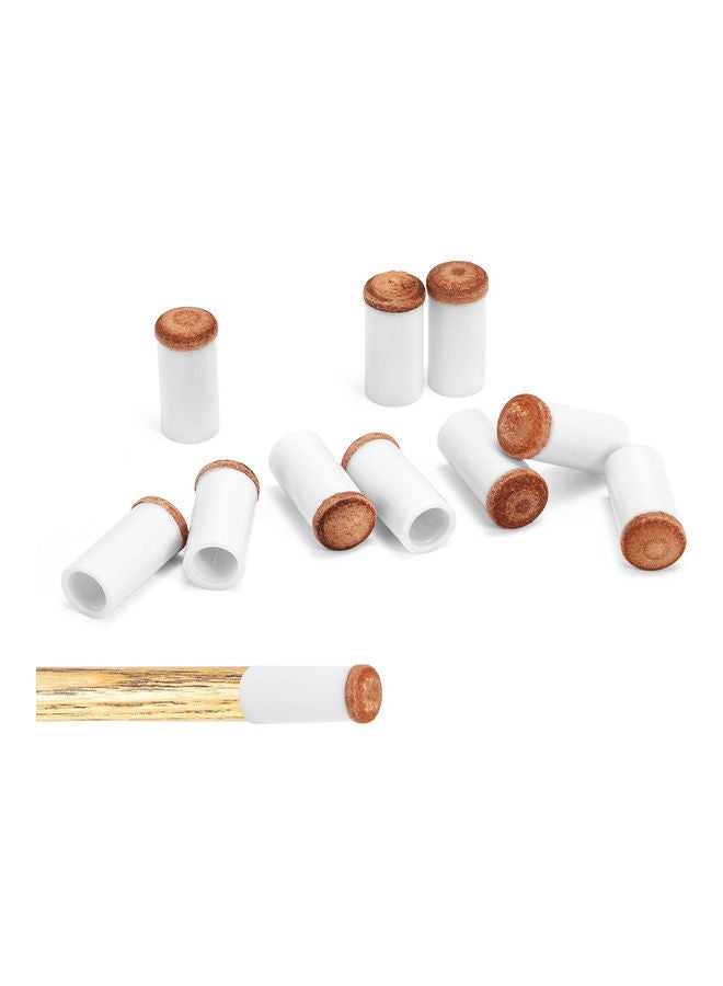NIBEMINENT 10-Piece Billiard Cue Hard Plastic Nozzles - Image 3