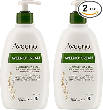 Aveeno Moisturising Cream 500ml 2 Pack - Image 1