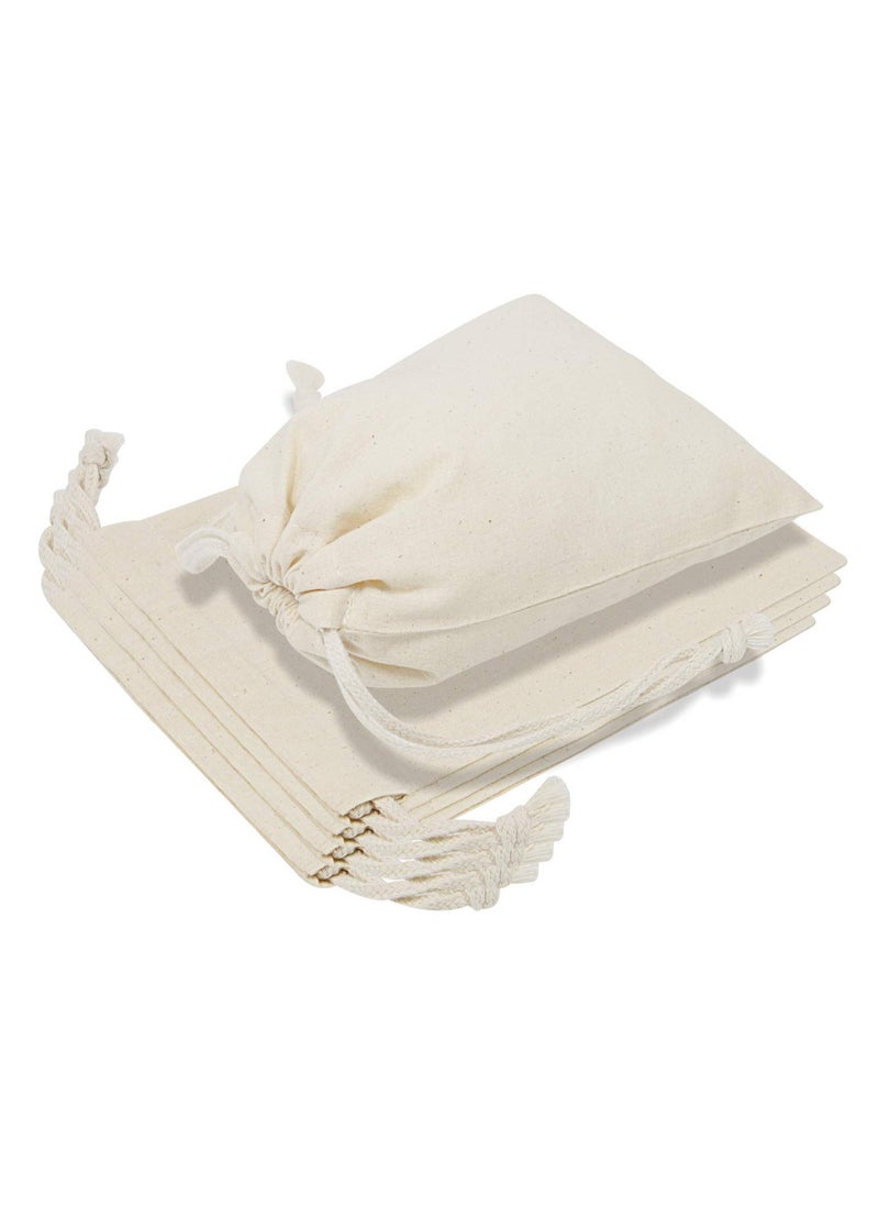 KASTWAVE - 12 Pack Reusable Produce Bags, 17*23cm Muslin Bags with Drawstrings for Shopping and Storage, Washable, Biodegradable, for Fruit Vegetable and More - Image 1