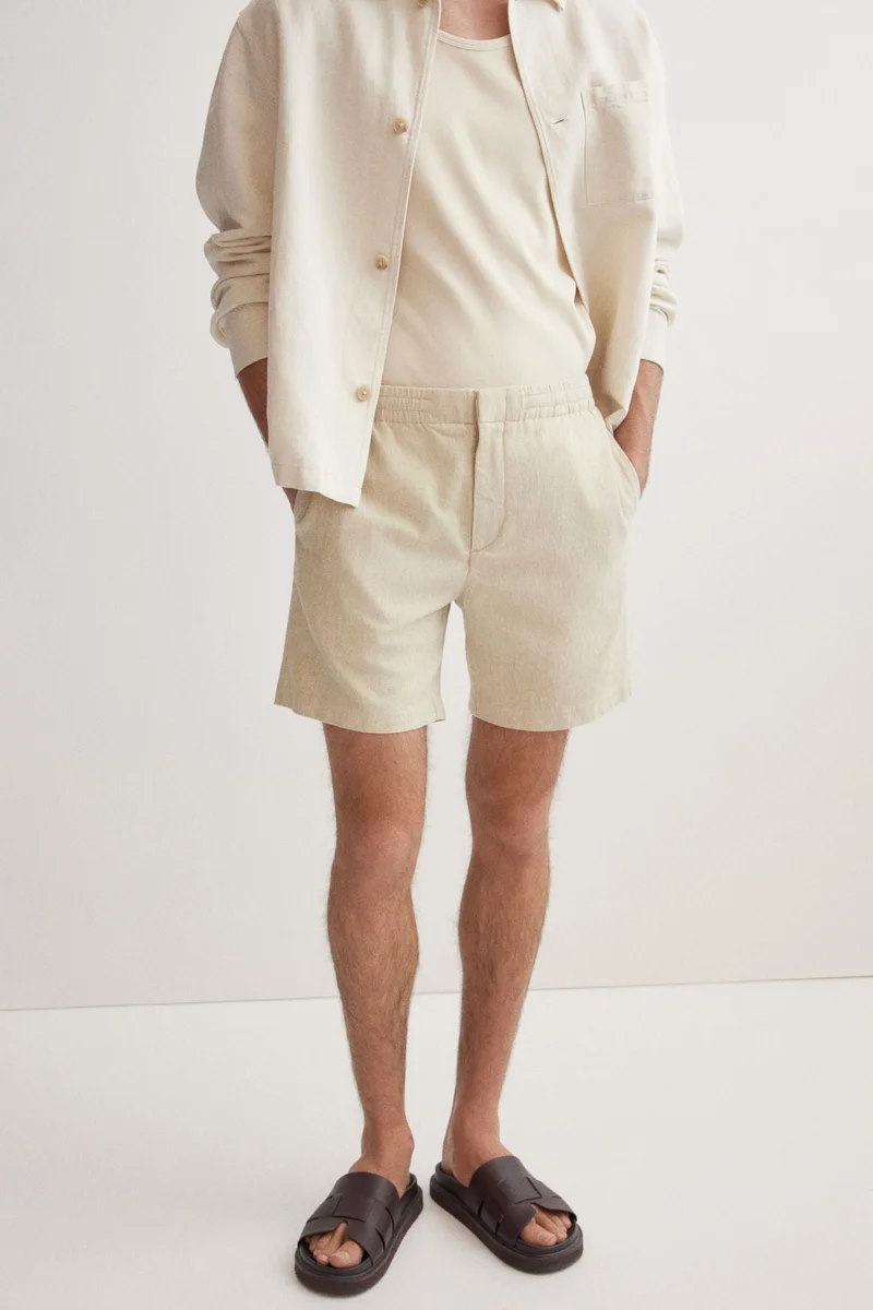 H&M Regular Fit Linen-blend shorts