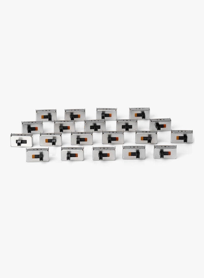 NIBEMINENT 20-Piece High Performance Mini Slide Switches For DIY Project Silver - Image 2
