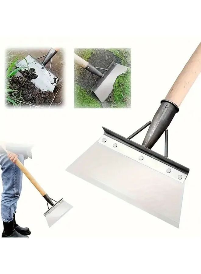 Heavy Duty Stainless Steel Weeding Shovel Multifunctional Digging Tool Rustproof Outdoor Spade - Image 2