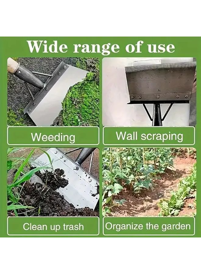 Heavy Duty Stainless Steel Weeding Shovel Multifunctional Digging Tool Rustproof Outdoor Spade - Image 5