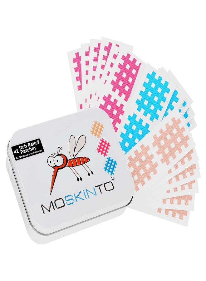 Moskinto The Original Mosquito Itch Relief Patches for Kids & Adults, Bug Bite Patches Soothe Swelling & Itching, Anti Itch Bug Bite Relief, Suction Tool Alternative, Family Pack, 42 Count - Image 1