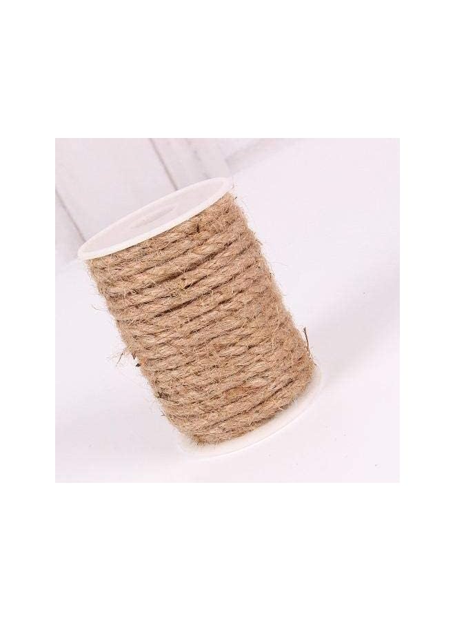 The Bros Natural Strong Jute Twine 32 Feet 6 mm Hemp Rope Cord For Crafts DIY Decoration Toy Gift Wrapping  - Image 3