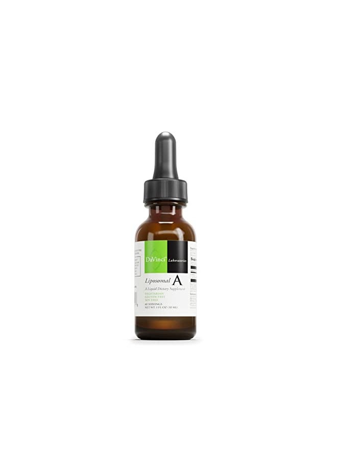 Davinci DAVINCI Labs Liposomal A - Liquid Vitamin A Supplement to Support Bone, Skin, Gut, Vision and Immune Health* - Gluten-Free - 30 ml  - Image 1