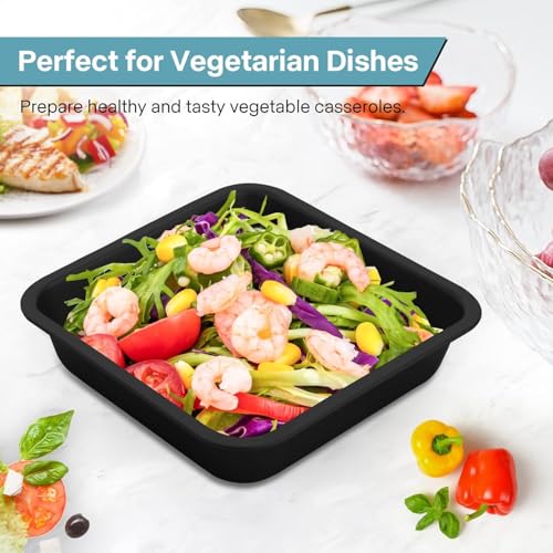 CAKE DECOR 20cm (8 Inch) Non-Stick Square Cake Tin – Carbon Steel Baking Pan for Cakes, Brownies & Desserts – Even Heat Distribution, Easy Release, Oven Safe - Image 5