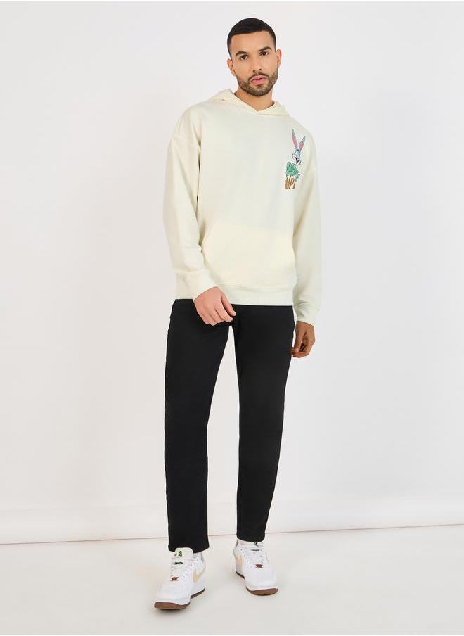 Styli - Looney Tunes Character Print Oversized Hoodie - Image 1