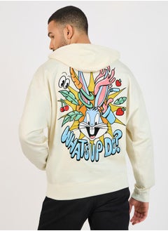 Looney Tunes Character Print Oversized Hoodie