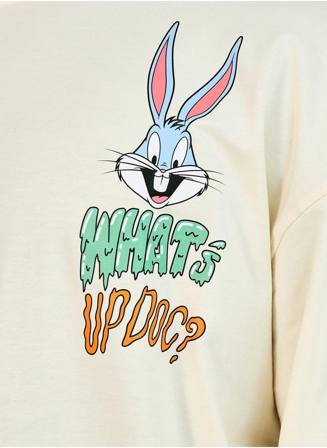 Styli - Looney Tunes Character Print Oversized Hoodie - Image 1