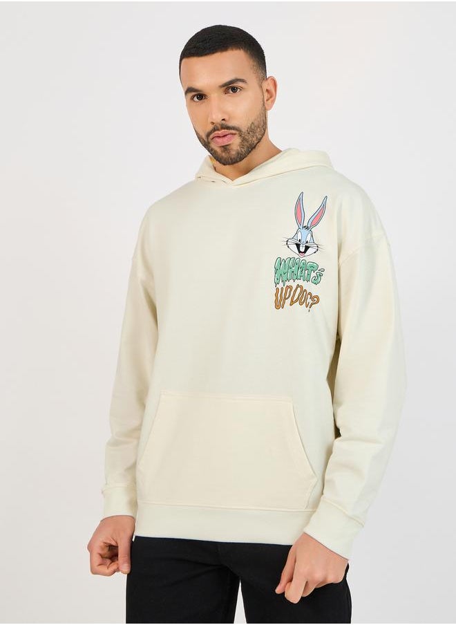 Styli - Looney Tunes Character Print Oversized Hoodie - Image 1