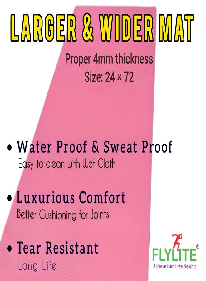 FLY LITE Flylite Yoga & Floor Exercise Mats Combo (Pack of 2) | Lightweight, Non-Slip & Portable Fitness Mats - Image 5