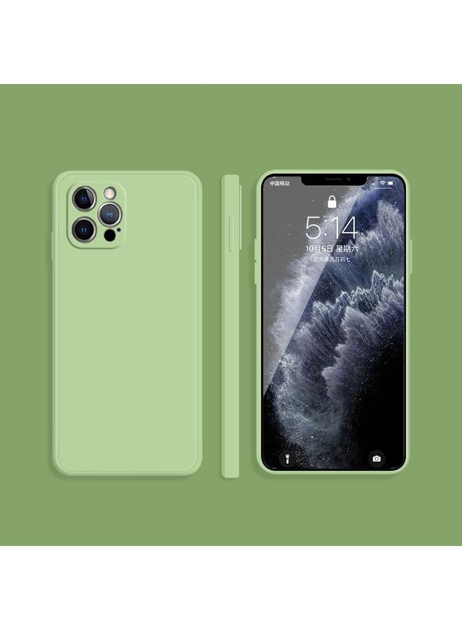 Zaboon Case For iPhone 12 Pro Max Solid Color Imitation Liquid Silicone Straight Edge Dropproof Full Coverage Protective Case - Image 1