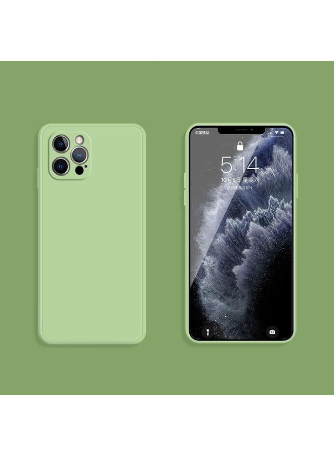 Zaboon Case For iPhone 12 Pro Max Solid Color Imitation Liquid Silicone Straight Edge Dropproof Full Coverage Protective Case - Image 2