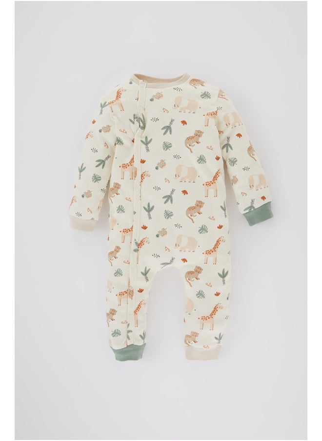 DeFacto - Babyboy New Born Regular Fit Baby Neck Long Sleeve Knitted Overalls - Image 1