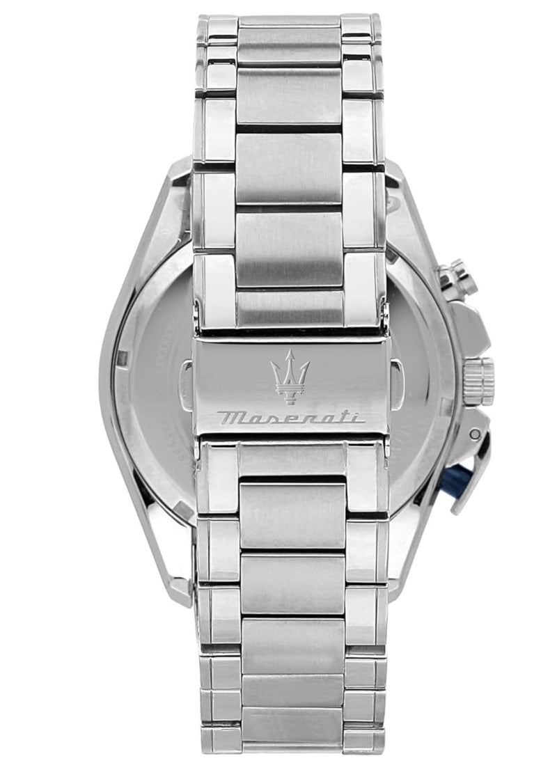 Maserati - Maserati R8873612043 TRAGUARDO 45 mm Chronograph Men's Watch, Silver, Chronograph - Image 1