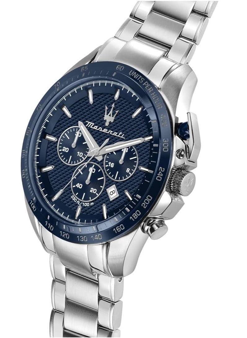 Maserati - Maserati R8873612043 TRAGUARDO 45 mm Chronograph Men's Watch, Silver, Chronograph - Image 1