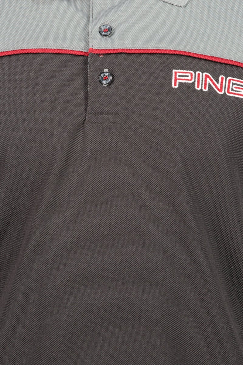 Ping Men Sportswear Fit Short Sleeves Training Polo Shirt, Charcoal - Image 5