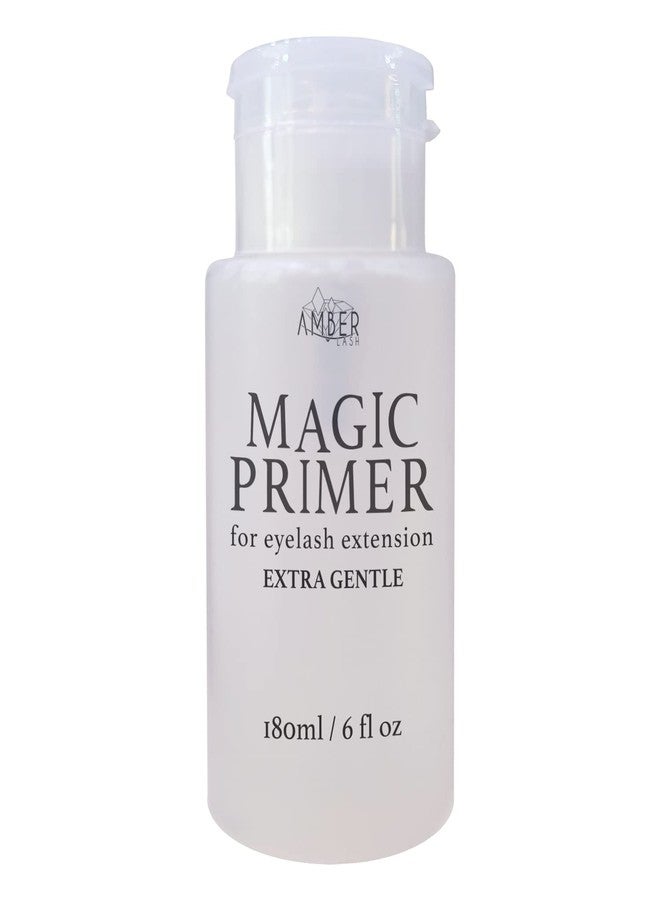 Amber Lash Magic Primer (6.0 fl.oz/180ml) Super Gentle Eyelash Extension Primer to Increases Adhesive Strength and Bonding Retention on Natural Lashes, Remove Makeup Residue, Oil, and dust from lashes - Image 1