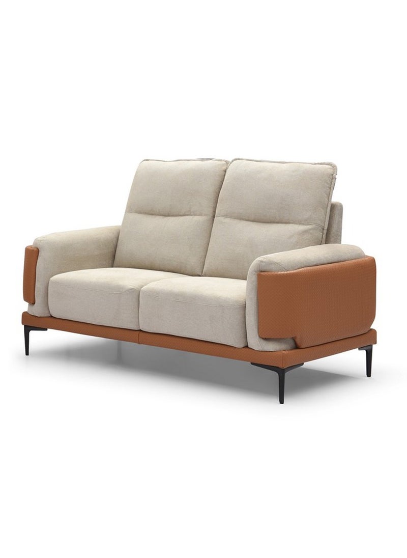 ROYALOAK Royaloak Leon Fabric 2 Seater Sofa | Fabric Upholstery | Leatherette | Comfortable Seating Space | Sofa 2 Seater  - Image 1