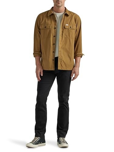 Lee Men's Extreme Motion Slim Straight Jean Black 36W x 32L - Image 2