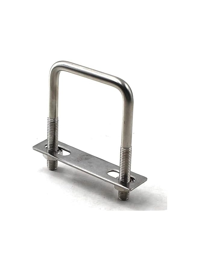PROMASS promass 2pcs Square U Bolt 304 Stainless Steel Tie Down U Bolt (Size : M8*60 * 90) - Image 3