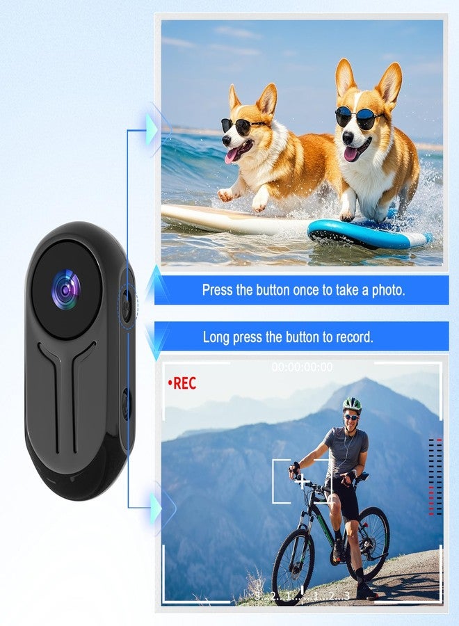 HSKAH Mini Body Camera 1080P, Thumb Size Wearable Action Body Cam with Magnetic Clip - Portable POV Body Worn Camera for Outdoor Security, Travel, Sports (32GB - Image 4