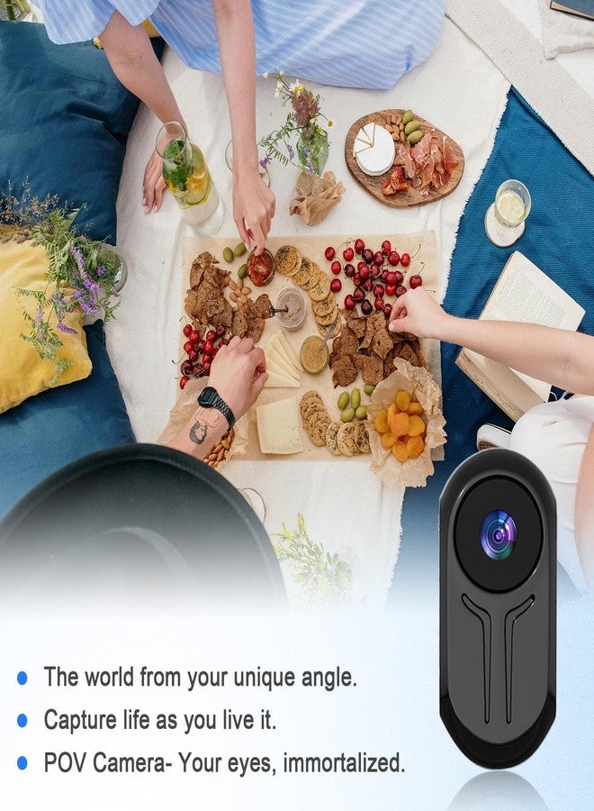 HSKAH Mini Body Camera 1080P, Thumb Size Wearable Action Body Cam with Magnetic Clip - Portable POV Body Worn Camera for Outdoor Security, Travel, Sports (32GB - Image 3