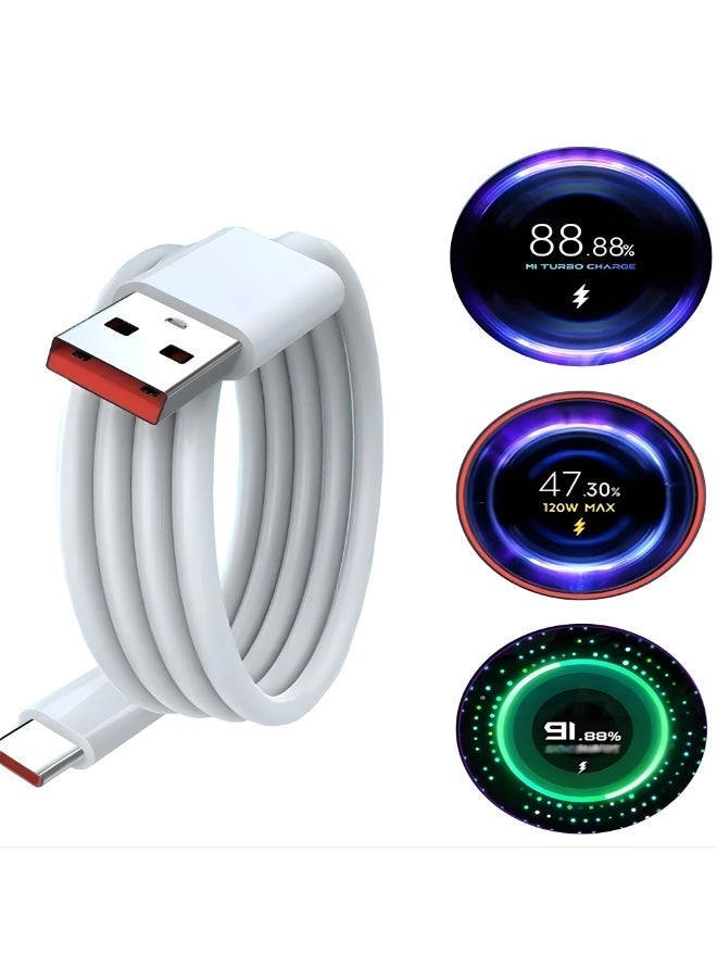 USB to Type-C Fast Charging Cable 6A High Speed Charging – Compatible with Xiaomi Redmi POCO Devices - Image 4