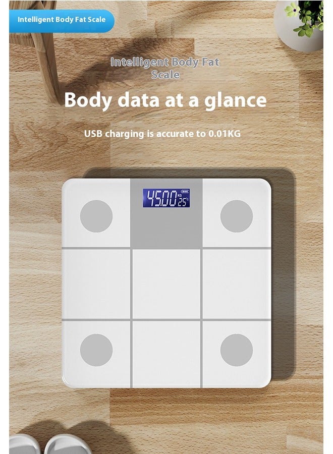 HAVEN Digital LCD Electronic Glass Weighing Scale Black，Scale with High Precision Sensors, LCD Display, 180kg/400lb Capacity, Anti-Slip Design - Ideal for Home, Bathroom, and Fitness Use - Image 2