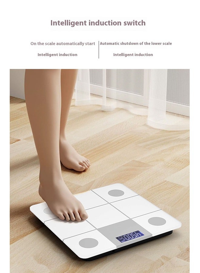 HAVEN Digital LCD Electronic Glass Weighing Scale Black，Scale with High Precision Sensors, LCD Display, 180kg/400lb Capacity, Anti-Slip Design - Ideal for Home, Bathroom, and Fitness Use - Image 5