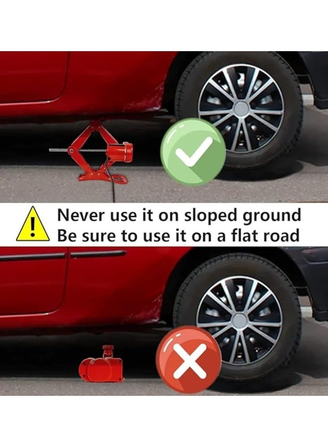 كوريك سيارة كهربائي محمول مع حقيبة تخزين - رافعة أوتوماتيكية لتغيير الإطارات بسهولة - عملي وقوي ومثالي لحالات الطوارئ على الطريق - Image 4