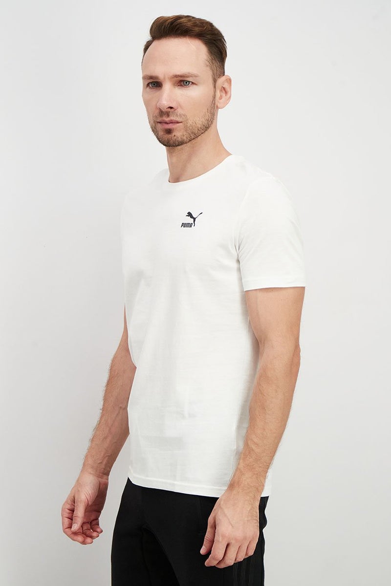 PUMA تي شيرت رياضي للرجال بأكمام قصيرة، أبيض - Image 4