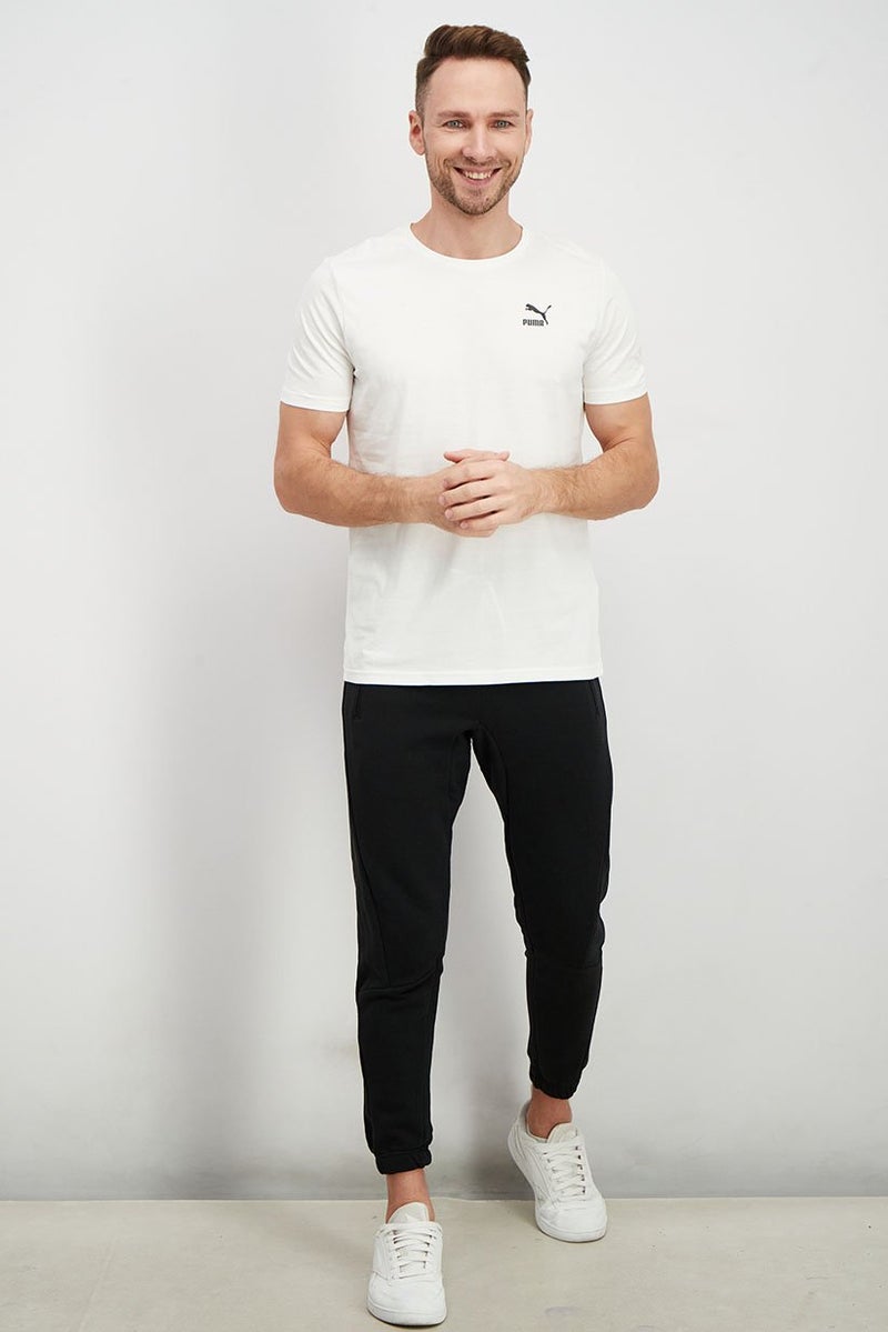 PUMA تي شيرت رياضي للرجال بأكمام قصيرة، أبيض - Image 2