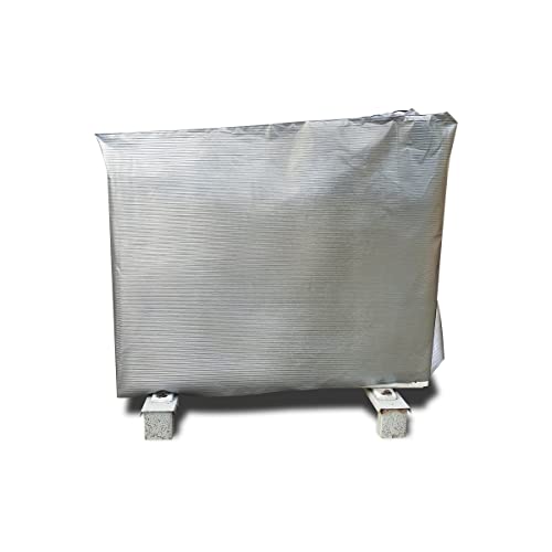 TUFFPAULIN AC Cover Dust-Proof Waterproof for Outdoor Unit 1.5 Tonne Capacity (Silver) - Image 1