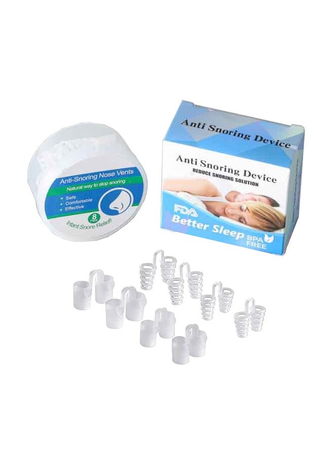 GNAFOTU Upgrade Anti Snoring Nose Vents,Anti Snoring Stopper Nose Vents Nasal Dilators Snore Reducing Snore Stopper Advanced Snore Anti-Snoring Devices Snore Reducing Aids 8 Set  - Image 1