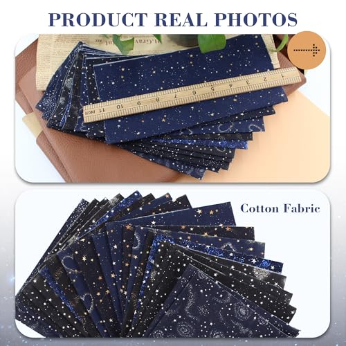 BDS-HOME 10pcs Quilting Print Fabric 9.8"X9.8" Cotton Fat Squares Sheets Printed Starry Sky Supplies for Sewing Patchwork Scrapbooking DIY Craft - Image 5