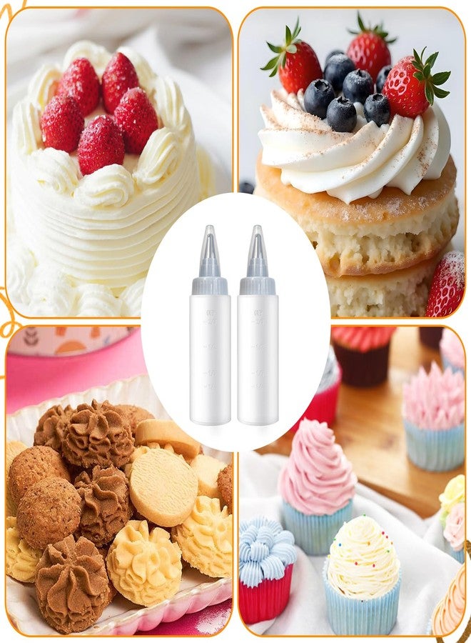 hongliang 4 Pcs 4 oz Plastic Squeeze Bottles,for Sauces,Ketchup,Drizzle Bottles for Cookie Decorating,Pancake Arts Liquids - Image 5