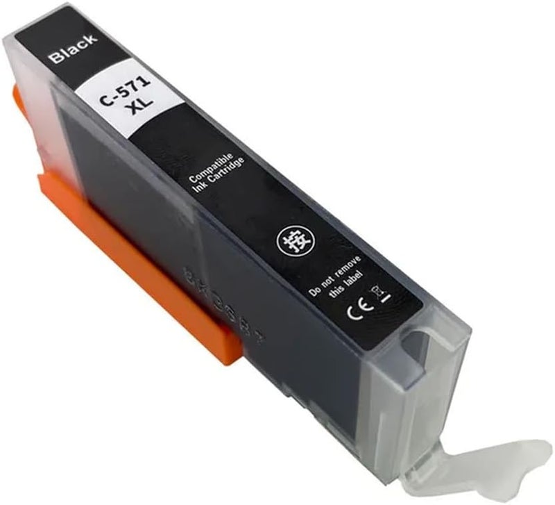 C 571XL BK 1PC Ink Cartridge Compatible with PGI 570 CLI 571 for MG5750 MG5751 MG5752 MG5753 MG6850 TS5050 TS5051 TS5052 Printers - Image 1