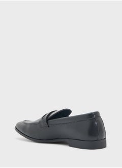 Robert Wood Clasisic Saddle Detail Formal Loafer Slip Ons  - Image 2