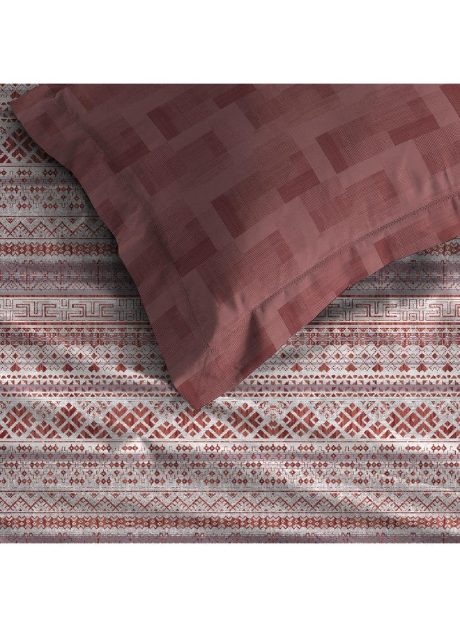 Trident Soft Comfort Bedsheet for Double Bed, 210 TC 100% Cotton Bedsheet, Soft and Breathable, King Size Bedsheet with 2 Pillow Covers - Adam - Image 5