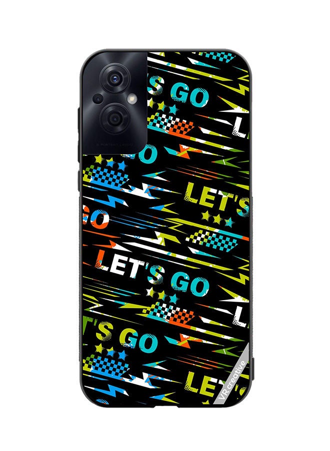 VR CREATIVE Protective Case Cover For Oppo Reno8 Z Abstract Seamless Grunge Pattern For Boy Design Multicolour - Image 1